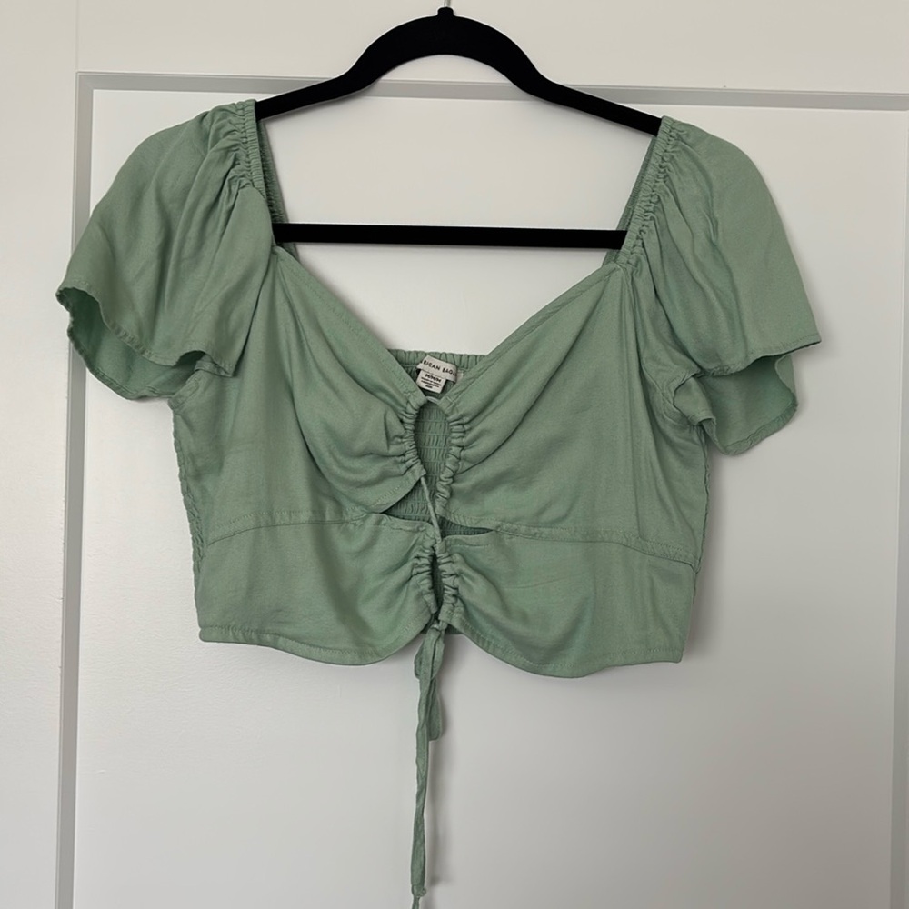 Mint crop top